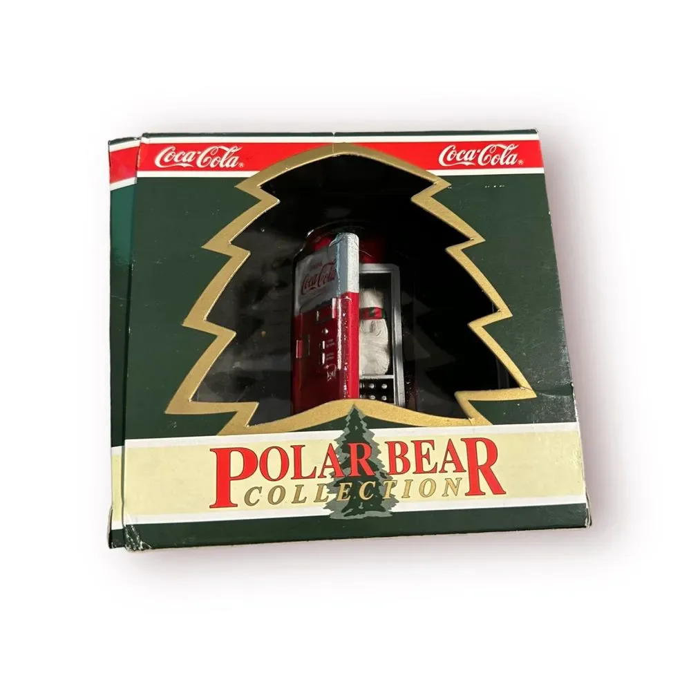 Coca-Cola Polar Bear Collection Christmas‎ Ornament Set Of 8 1995 NIB with Plush - Picture 7 of 12